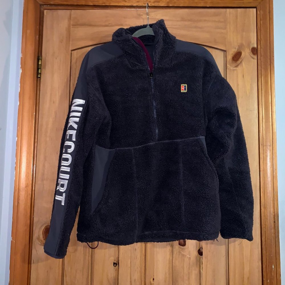 Mens Nike Court Sherpa Quarter Zip